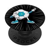 Dabbing Fußball Kasachstan Trikot Kasachstani Fußballliebhaber PopSockets mit austauschbarem PopGrip