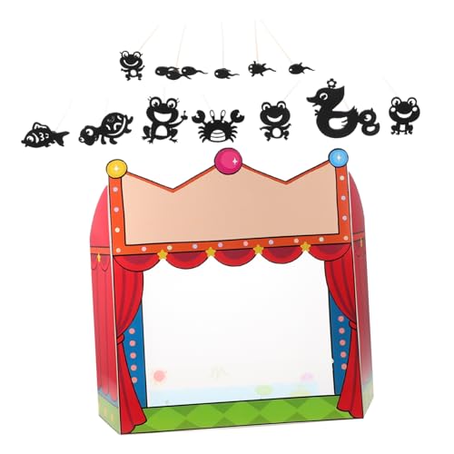 ifundom 1set Shadow Puppet Theater Kit Puppets for Boys and Girls Storytelling Interactive Included for Classroom Activities and Cultural Appreciation