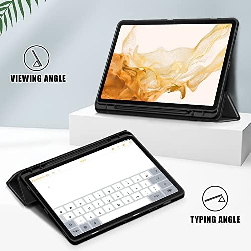 DINGGUAGUA for Samsung Galaxy Tab S7/S8 11 Inch Case for Samsung Tab S8 Tablet Case,Black