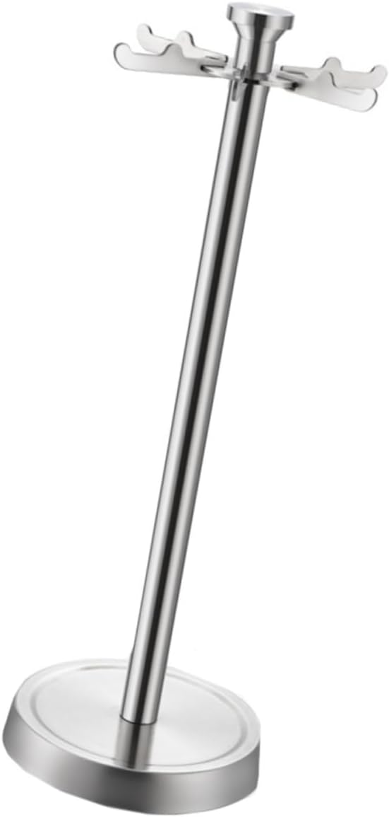 Stainless Steel Kitchen Rack with 6 Hooks Spatula Organizer and Shovel Holder Cooking Utensil Storage Rack for Home Kitchen Counter Organization