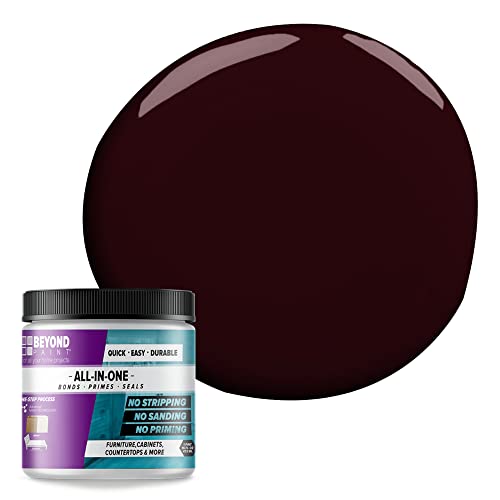 Beyond Paint All-in-One Refinishing Paint, No Sanding, Matte Finish for Cabinets, Countertops, Furniture and Doors, 1 Pint, Mocha