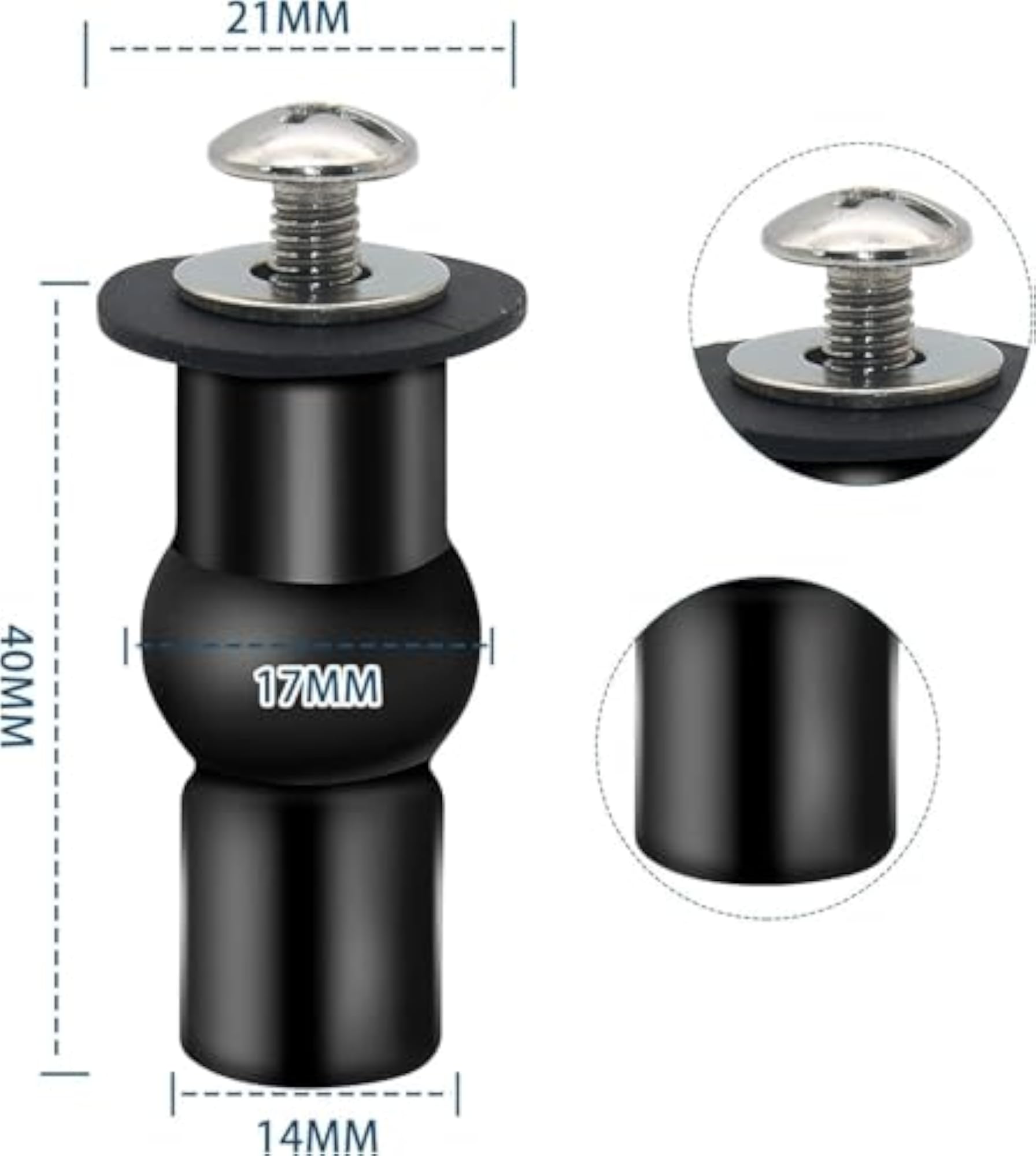 Hydraulic Soft Closing Toilet Seat Cover Fixing Screws