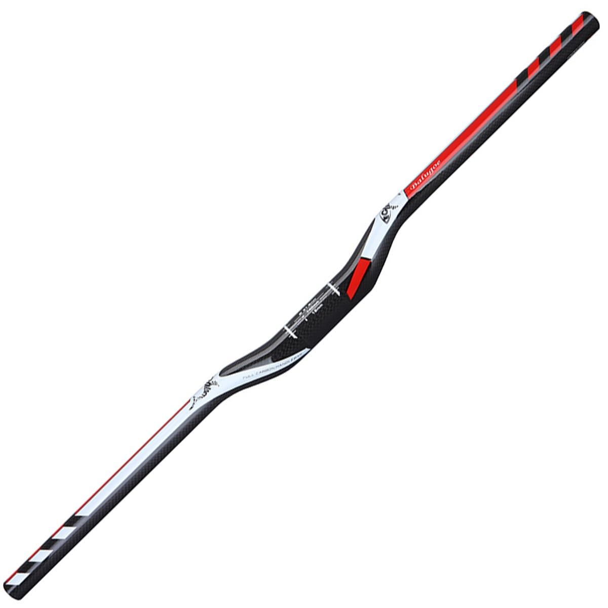 FukkeR VTT Vélo Extra Long Guidon en Fibre de Carbone 31.8 Bicyclette Riser Bar pour BMX DH XC AM FR 580/600/620/640/660/680/700/720/740/760mm Montagne Cintre (Color : Black, Size : 640mm FukkeR VTT Vélo Extra Long Guidon en Fibre de Carbone 31.8 Bicyclette Riser Bar pour BMX DH XC AM FR 580/600/620/640/660/680/700/720/740/760mm Montagne Cintre (Color : Black, Size : 640mm