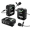 Lavalier Mikrofon Wireless, SYNCO G2 A2 2,4GHz Ansteckmikrofon Kabellos System bis zu 100m für DSLR Kamera Camcorder Smartphone PC Laptop für Interview Online Meeting und Kurs Streaming Videoaufnahme