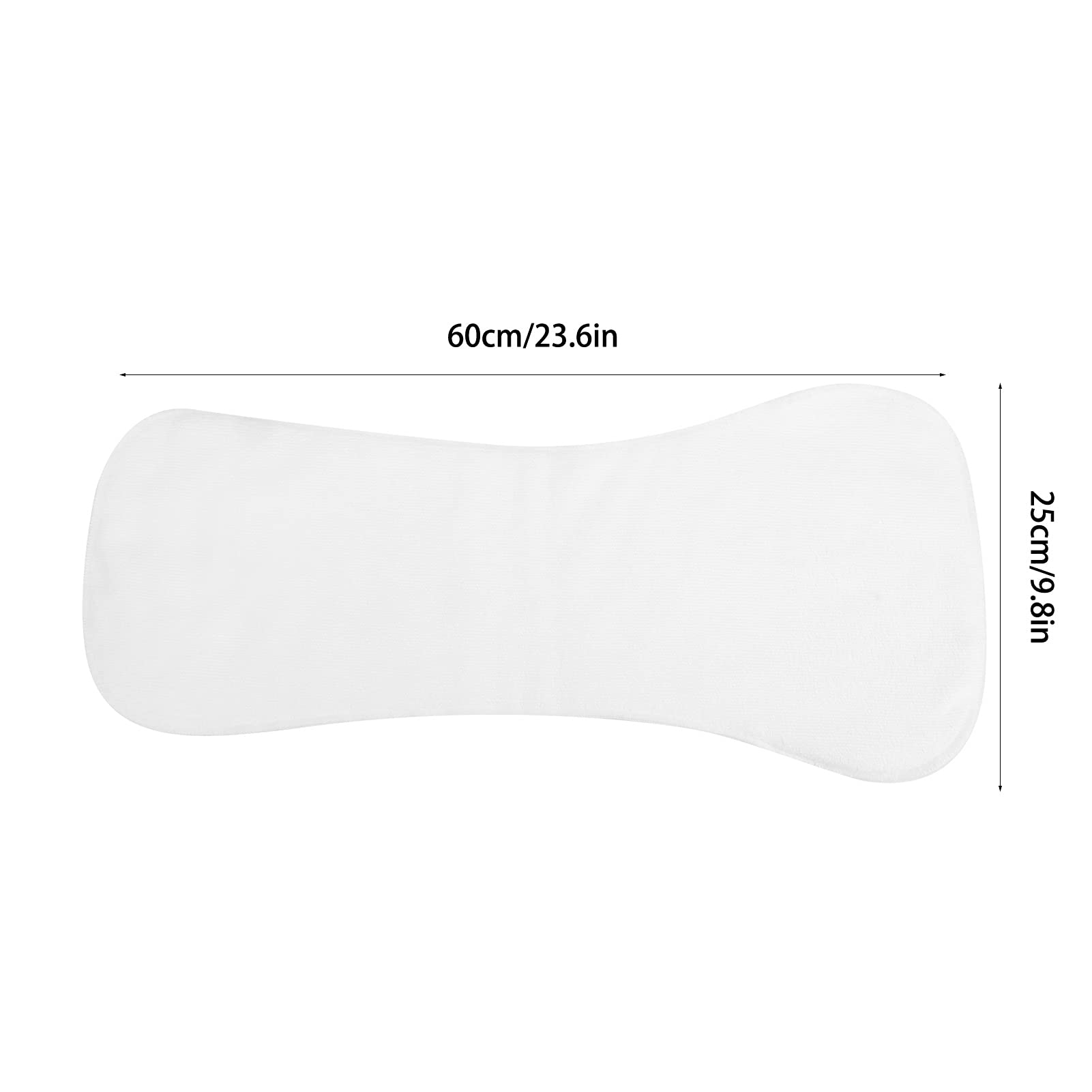 Couche-culotte en Tissu pour Adultes, Couche-culotte Lavable Réutilisable à 4 Couches avec Inserts Absorbants Doux pour Personnes âgées Souffrant D'incontinence(blanc)