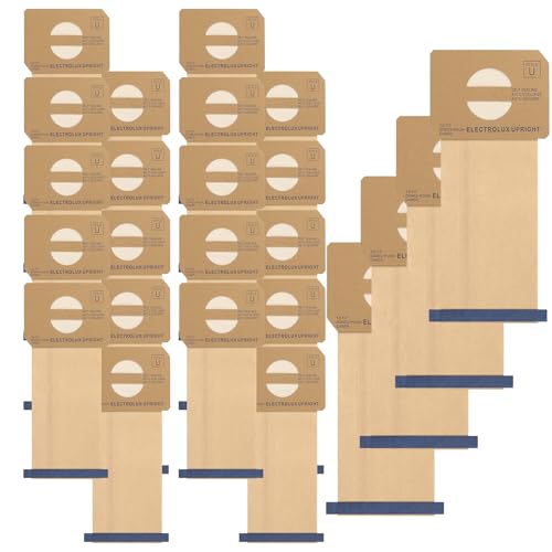 Image of 24 pack Upright Style U Vacuum Cleaner Bags made to fit for Electrolux.