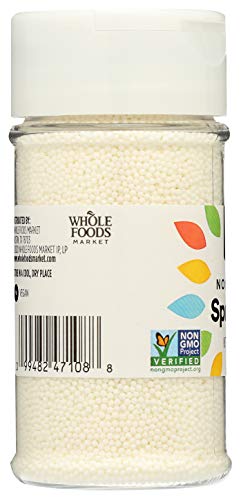 Image of 365 by Whole Foods Market, White Nonpareils Sprinkles, 3.15 Ounce (Pack of 2)