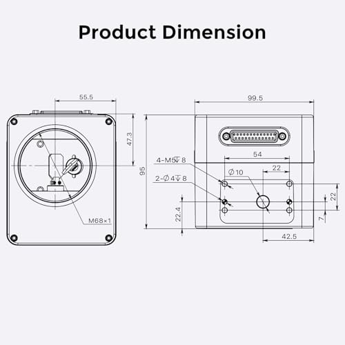 Image of Cloudray Fiber L-as-er Scan Head 1064nm RC1001-V1 Aperture 10mm Galvanometer Scanner with Power Supply for Fiber Marking