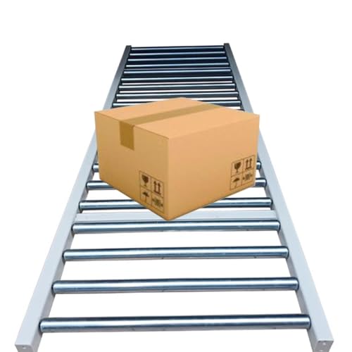 33 30 26 23 20 17 13 10 6.5 3.3 Ft Long Foldable Light-Duty Conveyor, Extra Long Gravity Conveyor Slides 12 16 20 24 in Wide, for Loading and Unloading Cargo(W 30cm/12,L 10m/32.8ft)