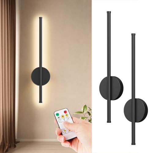 Catálogo para Comprar On-line Apliques para comprar online. 42 50cm Iluminación Recargable para Cuadros Negro, 4400mAh USB Recargable Apliques de pared con Mando a Distancia, 3 CCT Negro Apliques de Pared Lámpara de Lectura para Aala de...