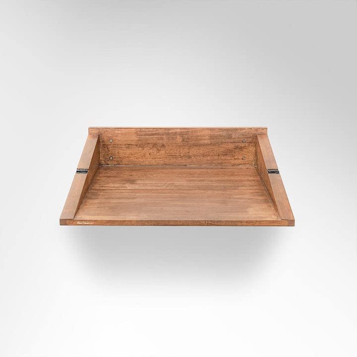 Streem Solid Sheesham Wood Mounted Study Table/Home Office/Laptop Table/Wall Mounted Space Saving Desk/Office Table Stand, Wall Mounted Study Table - Image 4