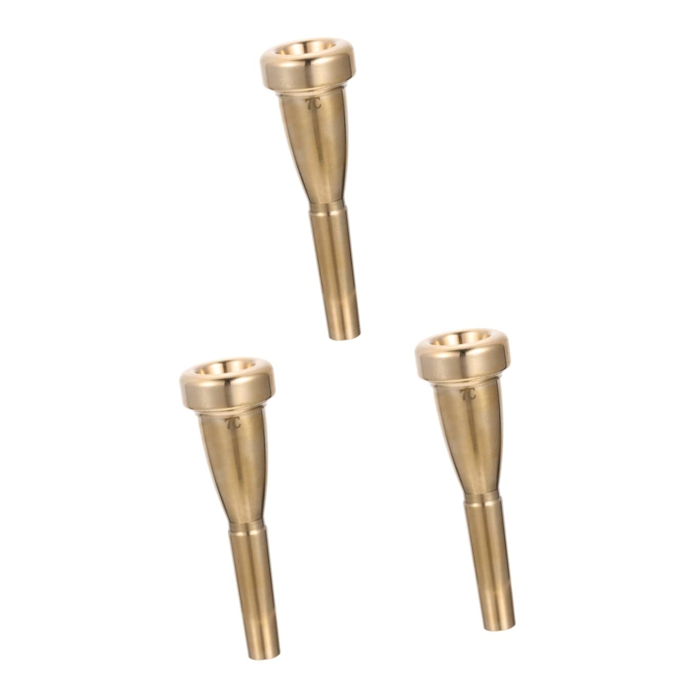 Mikinona 3 Piezas Boca De Trompeta Accesorios De Repuesto Para Instrumentos Musicales Parte De La Bocina Accesorio De Cuerno Boca De Cuerno Pequeña Herramienta 3c Chapado En Plata Avanzado
