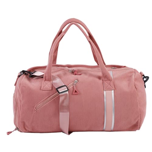 Large Gym Bag,Travel Duffle Bag，Waterproof Weekender Bag, Carry On Tote Bags for Women Pink