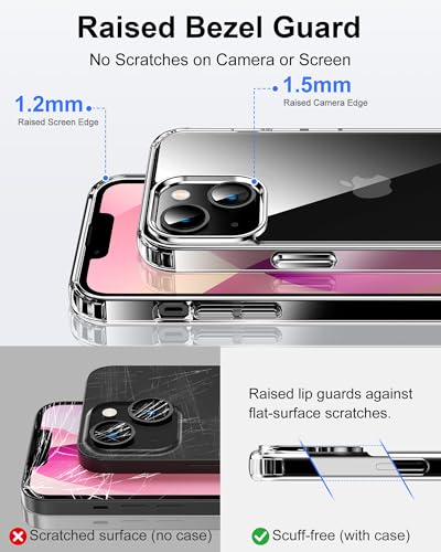 Image of HOOMIL Case for iPhone 13 Mini, Anti-Yellowing, Crystal Clear