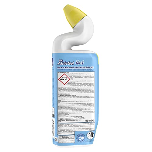 00 null null WC AktivGel 4in1, Flüssiger WC Reiniger, Suny Citrus, 1er Pack (1x750 ml) – Bild 3