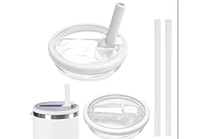 2Pcs 40 Oz Tumbler Flip Straw Lid Compatible with Stanley Cups