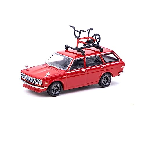 Red Datsun Bluebird 510 Wagon - Tarmac Works 1/64