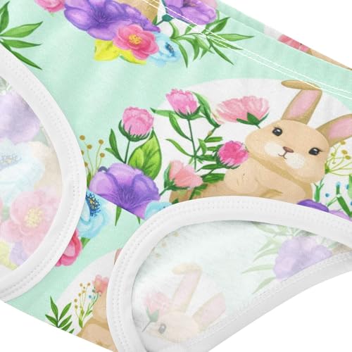 Joisal Cute Floral Easter Bunnies Toddlers Underwear Floral 2t Cotton Cute Panties Girl Animals Briefs Kids Undies4