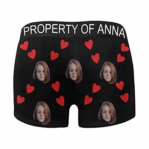 Personalized Face Boxer Briefs Underwear with Text Custom Waistband XS-5XL2