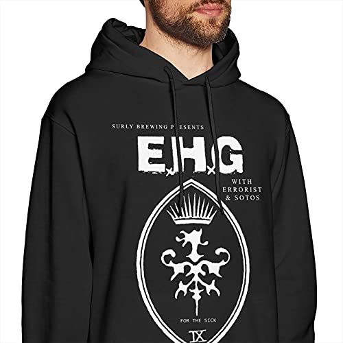EUGENEHW Men's Hoodie Sweatshirt Long Sleeve Casual Light Pullover Cotton Breathable Sweatshirt2