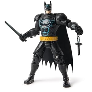 DC Comics, Batman Battle Clash 6” Ninja Strike Batman Action Figure with 2 Ninja Accessories, Super Hero Kids Toys for Boys and Girls Ages 3 & Up
