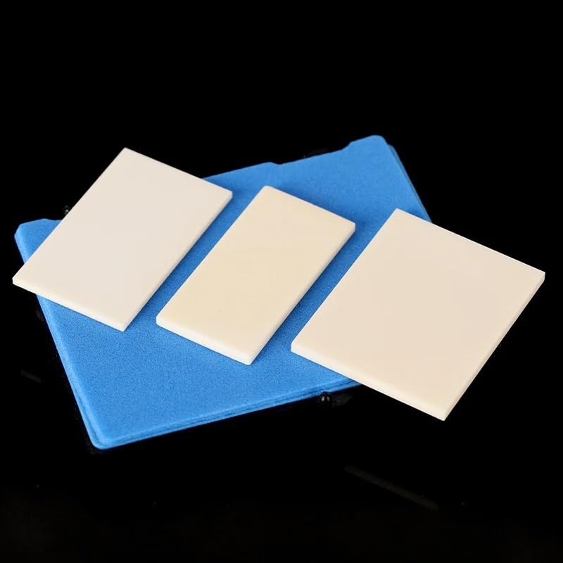 Placa de alúmina 99% resistente a altas temperaturas 1750℃ 75x75x4mm para laboratorio análisis y fusión
