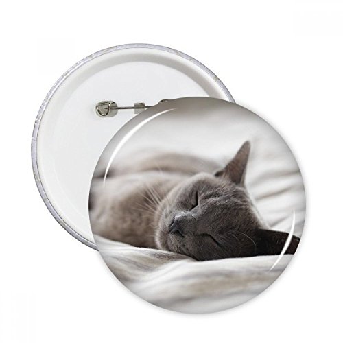 Cadeau cute animal chat gris petit badge de decoration pour un proche