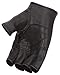First Mfg Co Roadster Fingerless Leather Gloves - Lightweight Cowhide Leather, Unlined, Perforated Panels, Adjustable Strap