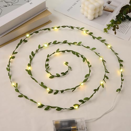 Guirlande lumineuse lierre led pour sublimer un anniversaire sans fil visible
