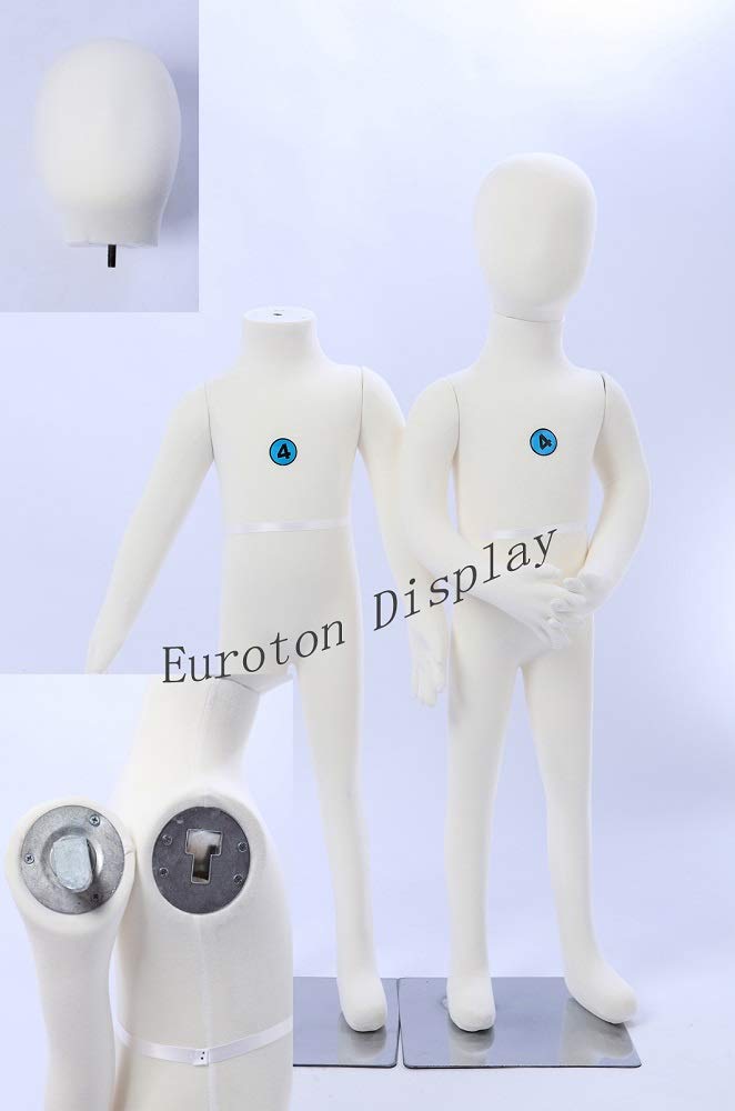 R4x2 2 X Kinderpuppen 95cm Flexible biegbare Körper Schaufensterpuppe Mannequin Kids Mannequin