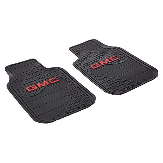 Plasticolor 001457R01 GMC Factory Floor Trim-to-Fit Left and Right Universal Floor Mat - Set of 2