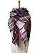 MOTINE Tartan Blanket Scarf Stylish Winter Warm Pashmina Wrap Shawl for Women (Beige Pink)