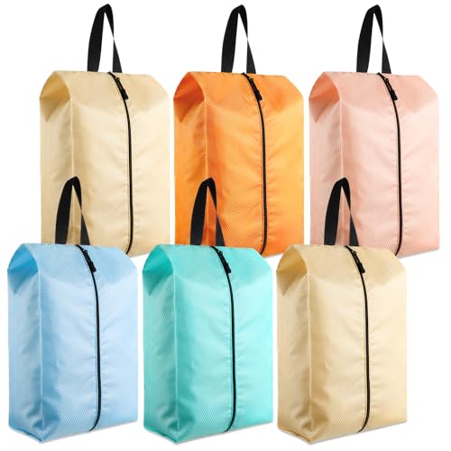 Bulyoou 6 Pcs Nylon Shoe Bags