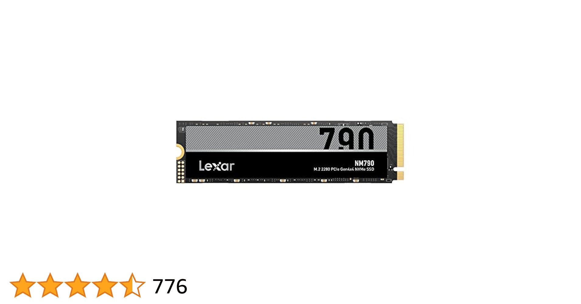 Lexar NM790 2TB SSD, M.2 2280 PCIe Gen4x4 NVMe 1.4 Internal