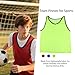 Adorox 12 Pack Adult - Teens Scrimmage Practice Jerseys Team Pinnies Sports Vest Soccer, Football, Basketball, Volleyball (6 Yellow and 6 Red)