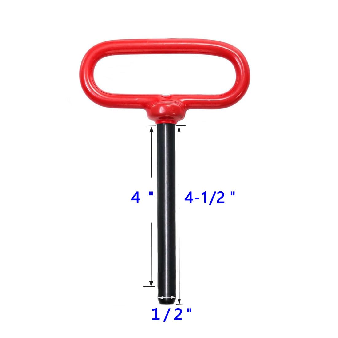 Trailer Hitch Pins - Red Handle & Rustproof -2