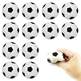 YUGUOLAN 12 Stück Mini Fussball, Fussball Geburtstag, Fußball Mitgebsel, Weiche Fussball Klein, Antistressball, Mini Schaumstoffbälle Kinder, Für Kinder Und Erwachsene Fußball Party