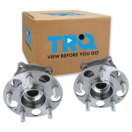 Image of TRQ Rear Left and Right Wheel Bearing and Hub Assembly Set 2 Piece Compatible with 2014-2016 Acura MDX AWD with ABS