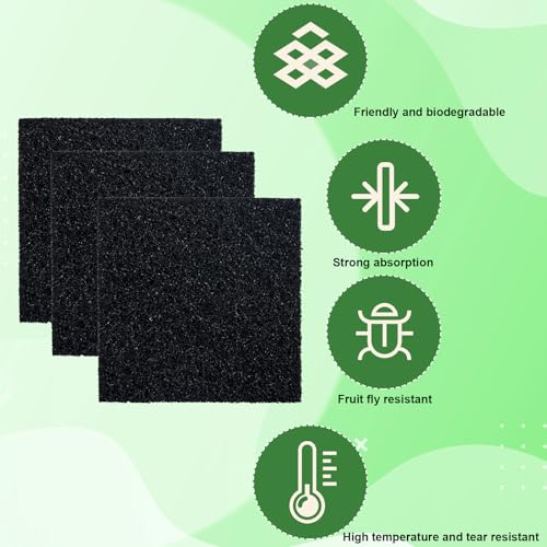 Image of 8pcs Trash Can Deodorizing Filter, Strong Deodorizing Filter Replacement Activated Charcoal Absorber Deodorizer Touchless Deodorizing Filter for EKO Trash Can