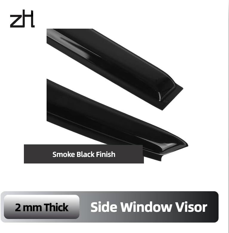 Miniatura 5 de Compatible con Toyota Corolla 1998 1999 2000 2001 2002 - Juego de visera acrílica segura para ventana, protección contra el sol, la lluvia y la