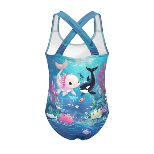 Upetstory One Piece Swimsuit for Girls Kids Size 5-14 Summer Bathing Suit2