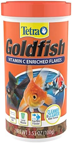 Tetra TetraFin Goldfish Flakes 3.53 Ounces, Balanced Diet (16227)