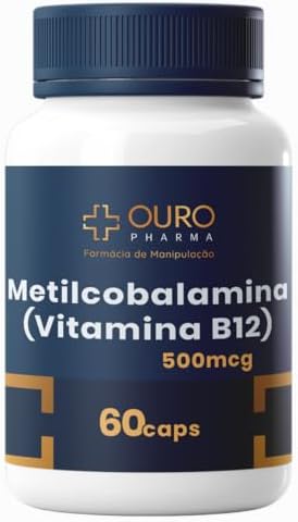 Vitamina B12 Metilcobalamina 500mcg - 60 cápsulas