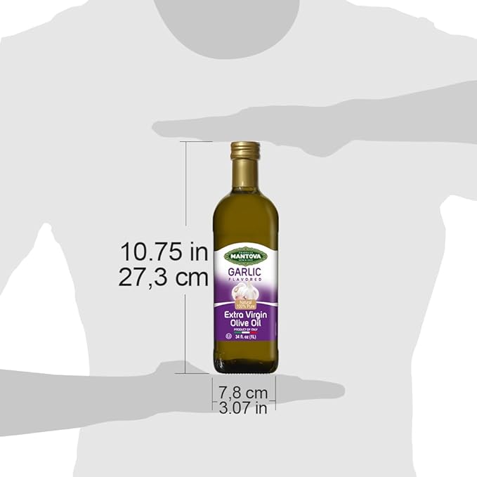 Mantova Aceite de Oliva Extra Virgen con Ajo 34 Fl Oz miniatura 4
