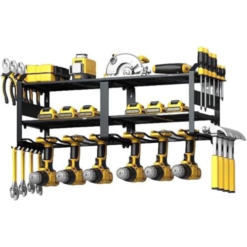 電動ドリルラック壁掛け工具収納Dearolling電動壁頑丈なフローティング構造電動ドリル専用ストレージ高耐久素材工具整理用品家庭用業務用 [並行輸入品]