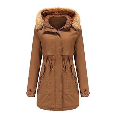 JMSUN Casaco Feminino Jaqueta Impermeável Casaco de Neve de Inverno Quente Montanha Jaqueta Capa de