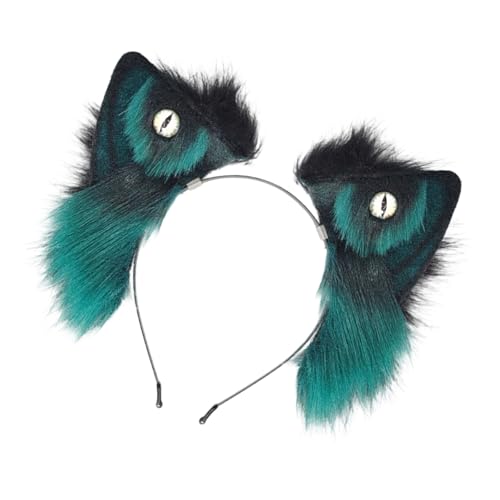 Serre-tête oreilles de loup peluche pour briller en soirée et bal masqué