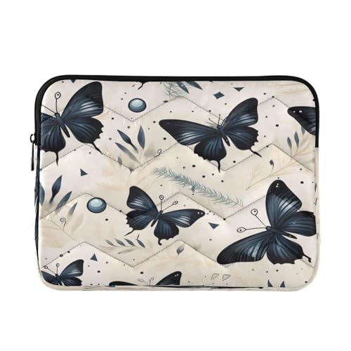 Funda para portátil 13-14 pulgadas diseño mariposas negras