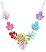 Produktbild CKAWM Halskette Halskette Elegante Frauen Opal Blumen Halskette Sparking Crystal Anhänger Halskette Statement Party Schmuck