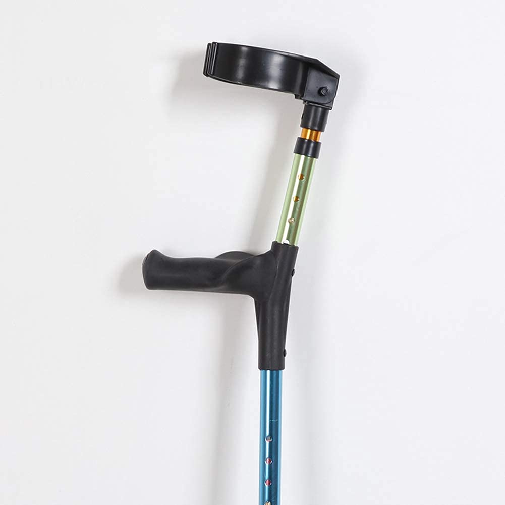 Andadores para personas mayores Muletas dobles, bastón de muletas, aleación de aluminio, altura ajustable, adecuado para lesiones deportivas de niños, personas discapacitadas, etc. andador con ruedas,
